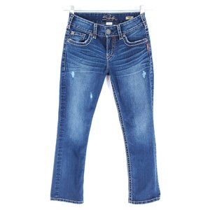 Silver Jeans Suki Capri Women Jean Low Rise Blue Size 25 (26x26)